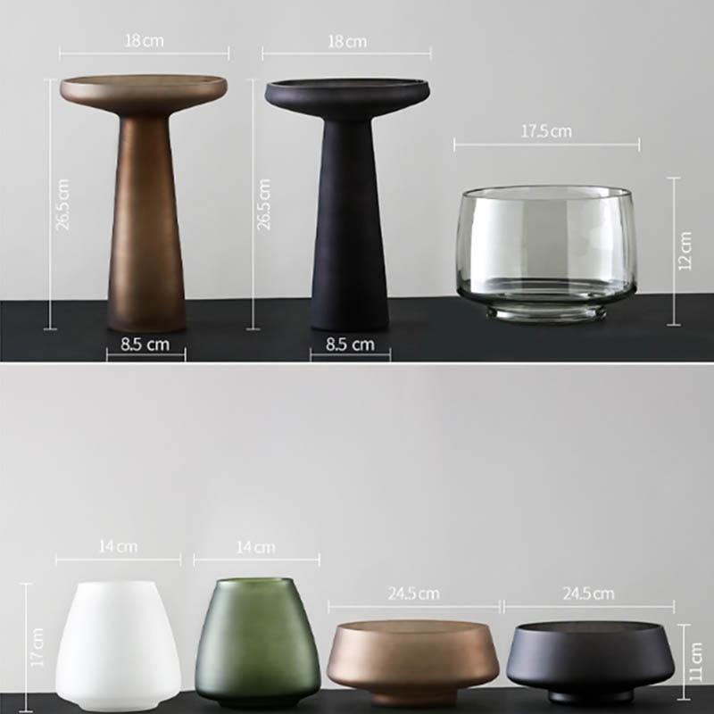 Eduardo - Recipiente de Vidro Fosco